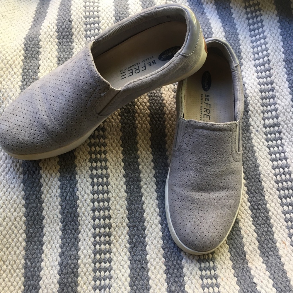 Madison Slip On Sneaker Suede Grey Sz 6